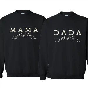 The Big One Shirt 1st Birthday Shirt Surf Birthday Outfit Toddler Boy Ocean Wave Sweatshirt Family Surfer Mommy And Me Crewneck