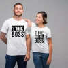 The Boss The Real Boss T Shirt, Set Couple matching T-shirt set The Real Boss Shirt Tees  Boss Couple T Shirt, Couple gift