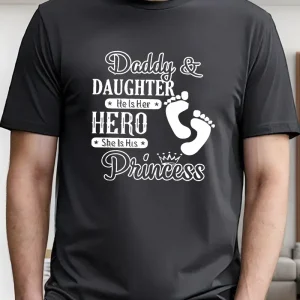 Unique Dad And Daughter Bonding Print T Shirt 3