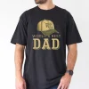 World's Best Dad With Hat Design T-Shirt, The Best Father's Day Gift