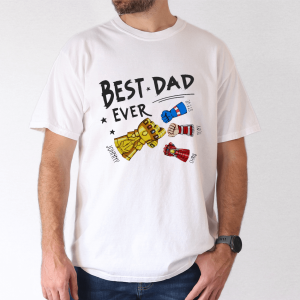 best dad ever superhero shirt personalized kids names gift 4 1