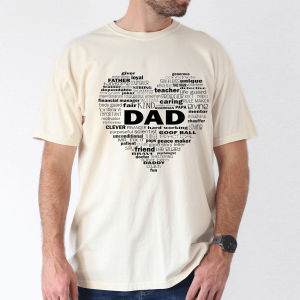 word art dad shirt heart of a father thoughtful gift for dad 4 1
