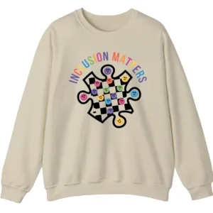 Inclusion Matters Sweatshirt – Equality Crewneck, Diversity Awareness Shirt, Inclusive Message Pullover