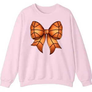 Basketball Big Bow Crewneck Sweatshirt