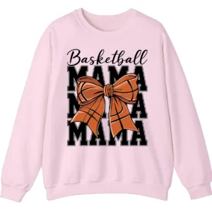 Basketball Mama Bow Crewneck Sweatshirt