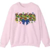 Cute Colorful Puzzle Piece Mama Crewneck, Autism Awareness Bubble Letters Sweatshirt 7 5.2 9