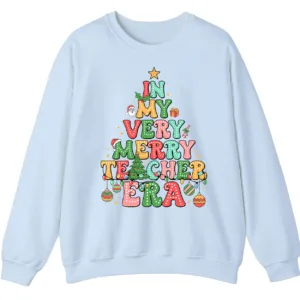 In My Merry Teacher Era Christmas Sweatshirt