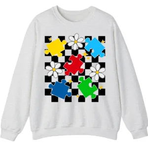 "I Would Not Change You For The World" Autism Mom Shirt, Puzzle Piece Bow Tie Support Gift