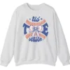 Baseball Christmas Crewneck Sweatshirt - 'Tis The Season Bow Graphic 5 5.4 20