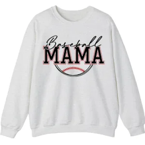 Baseball Mama Game Day Crewneck Sweatshirt for Women