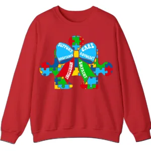 Change The World For You Autism Awareness Ribbon Sweatshirt, Sentimental Parent Gift 2 5.5 4