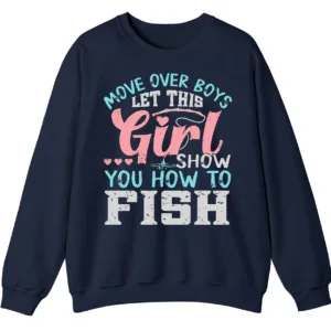Feminist Fishing Hoodie - Girl Power Angler Apparel Gift 3 5.6 14