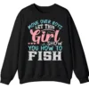 Feminist Fishing Hoodie - Girl Power Angler Apparel Gift 7 5.7 18