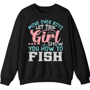 Feminist Fishing Hoodie - Girl Power Angler Apparel Gift