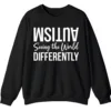 Seeing The World Differently Neurodiversity Sweatshirt, Minimalist Autism Acceptance Pullover 7 5.7 9