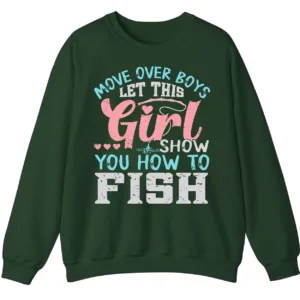 Feminist Fishing Hoodie - Girl Power Angler Apparel Gift 1 5.8 16